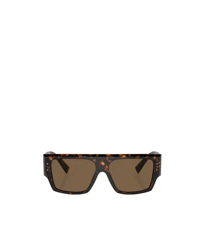 DOLCE & GABBANA DOLCE  GABBANA EYEWEAR SQUARE FRAME SUNGLASSES