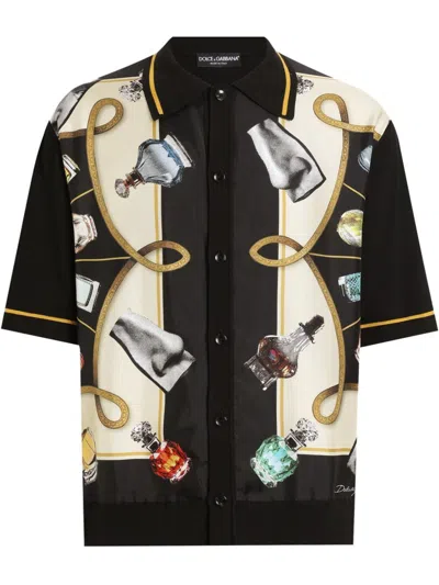 DOLCE & GABBANA GRAPHIC-PRINT SHIRT