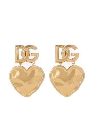 DOLCE & GABBANA HEART-PENDANT EARRINGS