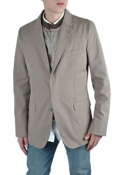 DOLCE & GABBANA DOLCE & GABBANA HERREN BEIGE BLAZER MIT INTEGRIERTER JACKE GRÖSSE US S M XL