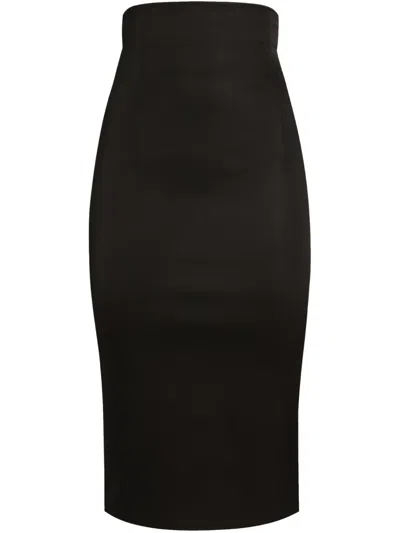 DOLCE & GABBANA HIGH-WAIST MIDI SKIRT