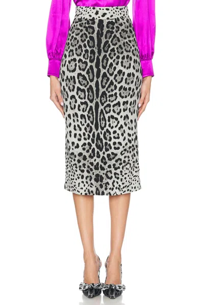 DOLCE & GABBANA HIGH WAISTED PENCIL SKIRT