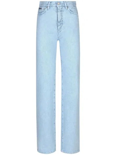 DOLCE & GABBANA HIGH-WAISTED SLIM-LEGGED JEANS