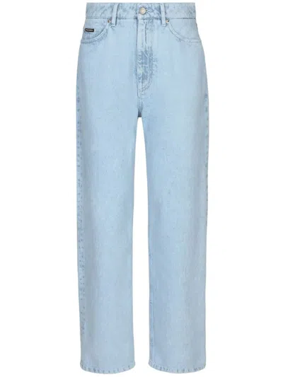 DOLCE & GABBANA HIGH-WAISTED SLIM-LEGGED JEANS