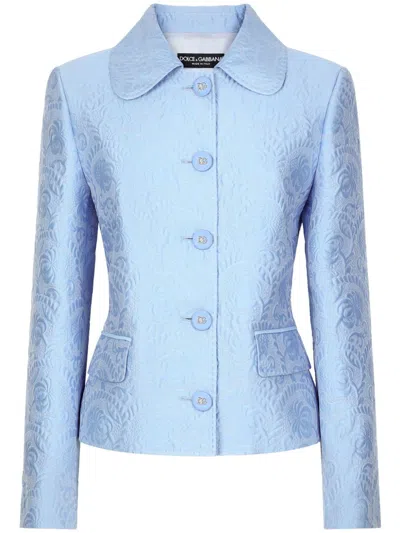 DOLCE & GABBANA DNA JACQUARD BUTTONED JACKET