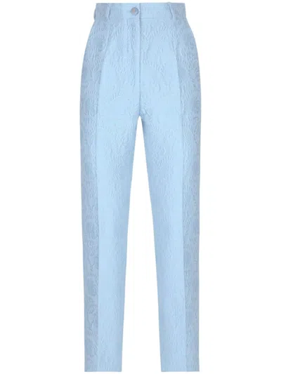 DOLCE & GABBANA DNA JACQUARD TAILORED TROUSERS