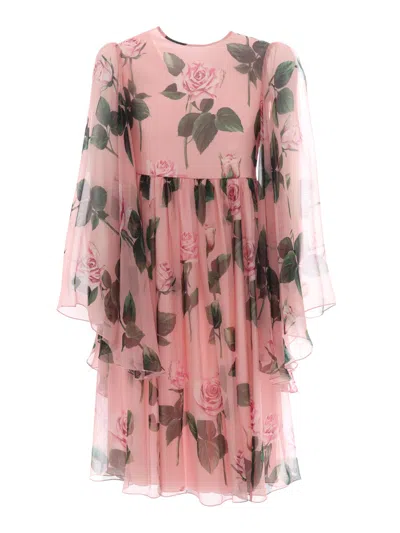 DOLCE & GABBANA JUNIOR LONG SLEEVES DRESS