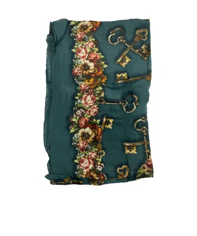 DOLCE & GABBANA KEY PATTERN SCARF