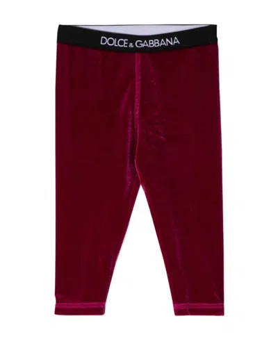 DOLCE & GABBANA DOLCE  GABBANA KIDS LOGO WAISTBAND LEGGINGS