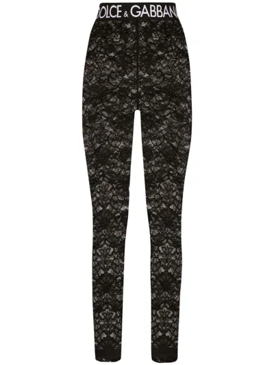 DOLCE & GABBANA LACE LEGGINGS