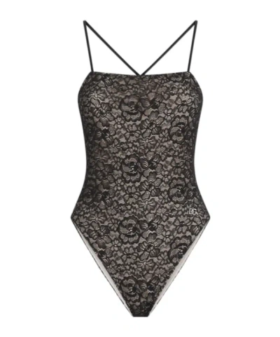 DOLCE & GABBANA DOLCE  GABBANA ONE-PIECE LACE SWIMSUIT