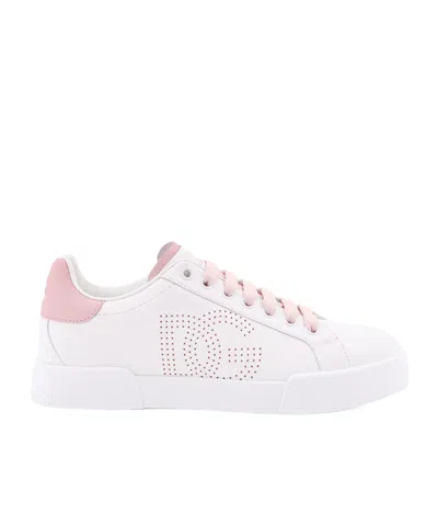 DOLCE & GABBANA DOLCE  GABBANA LOGO PERFORATED SNEAKERS