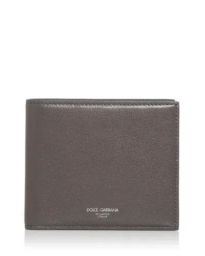 DOLCE & GABBANA LEATHER BIFOLD WALLET
