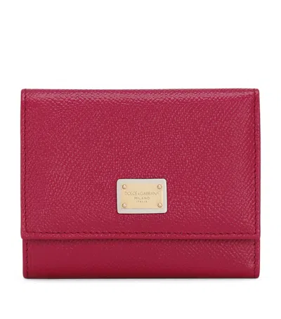 DOLCE & GABBANA LEATHER DAUPHINE WALLET