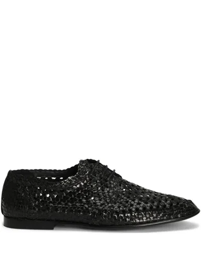 DOLCE & GABBANA LEATHER DERBY SHOES