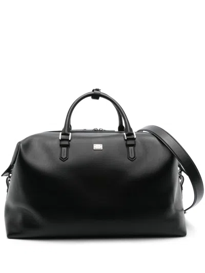 DOLCE & GABBANA LEATHER DUFFEL BAG