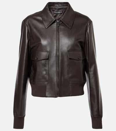 DOLCE & GABBANA LEATHER JACKET