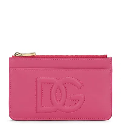 DOLCE & GABBANA DOLCE&GABBANA LEATHER ZIP CARD HOLDER