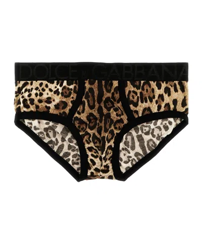 DOLCE & GABBANA DOLCE  GABBANA LEOPARD PRINT BRIEFS
