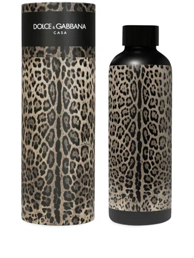DOLCE & GABBANA LEOPARD-PRINT THERMOS