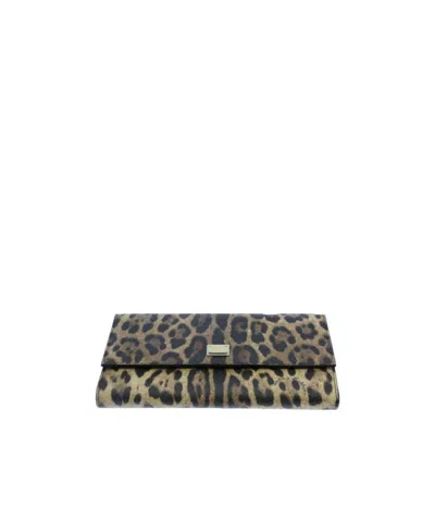DOLCE & GABBANA LEOPARD PRINT WALLET