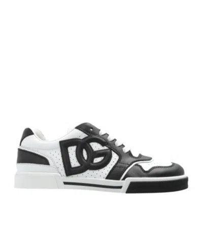 DOLCE & GABBANA DOLCE  GABBANA KIDS LOGO-APPLIQUÉ LACE-UP SNEAKERS