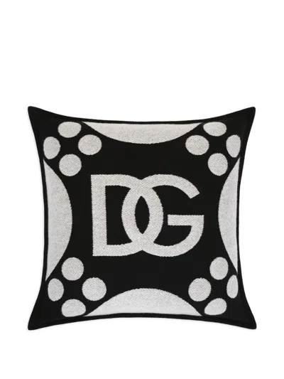 DOLCE & GABBANA LOGO-DETAILED CUSHION