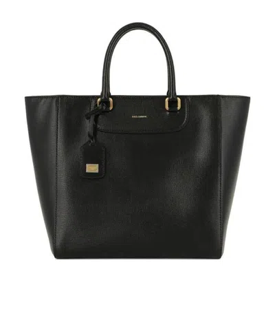 DOLCE & GABBANA LOGO DETAILS HANDBAG