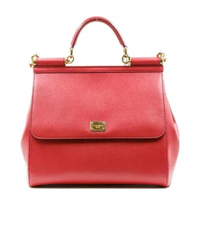 DOLCE & GABBANA LOGO DETAILS HANDBAG