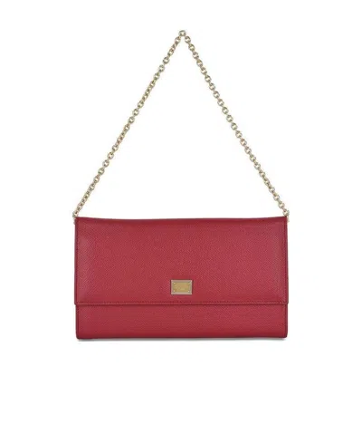 DOLCE & GABBANA LOGO DETAILS HANDBAG