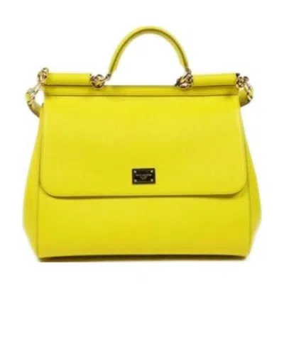 DOLCE & GABBANA LOGO DETAILS HANDBAG