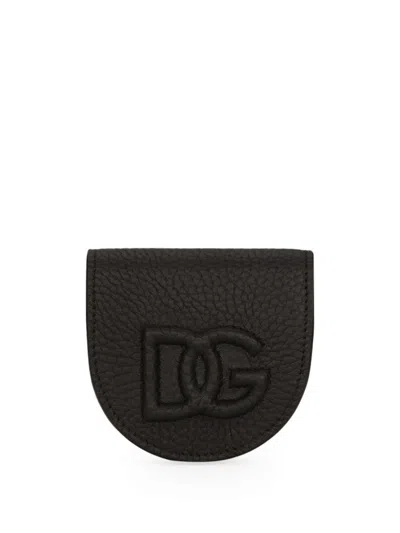 DOLCE & GABBANA LOGO-EMBOSSED COIN POUCH