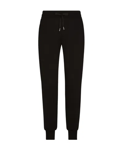 DOLCE & GABBANA DOLCE  GABBANA LOGO-EMBROIDERED DRAWSTRING TRACK PANTS