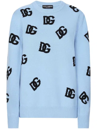 DOLCE & GABBANA DNA LOGO EMBROIDERED JUMPER