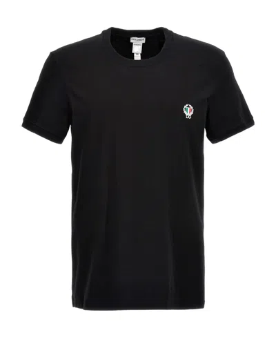 DOLCE & GABBANA DOLCE  GABBANA LOGO EMBROIDERED T-SHIRT