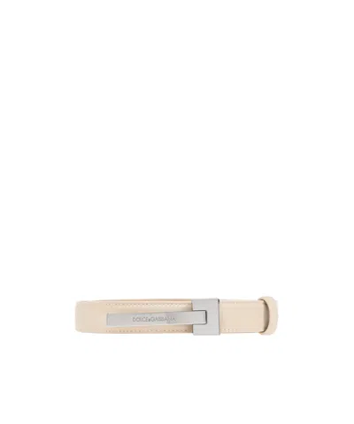 DOLCE & GABBANA DOLCE  GABBANA LOGO ENGRAVED BELT
