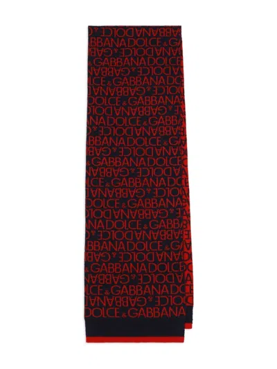 DOLCE & GABBANA LOGO-JACQUARD SCARF