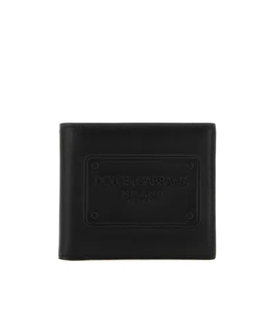 DOLCE & GABBANA DOLCE  GABBANA LOGO EMBOSSED BIFOLD WALLET