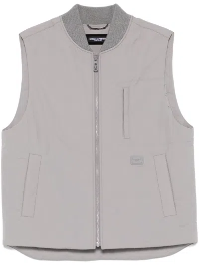 DOLCE & GABBANA LOGO-PATCH GILET