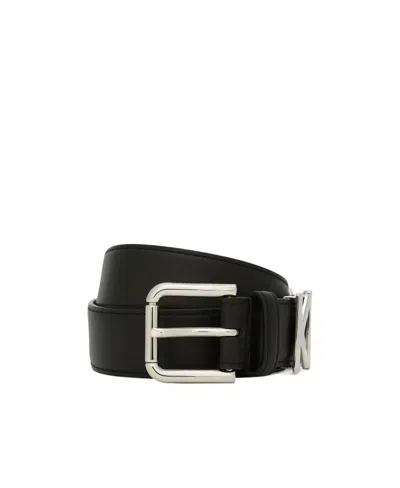 DOLCE & GABBANA DOLCE  GABBANA KIM LOGO LETTERING BUCKLE BELT