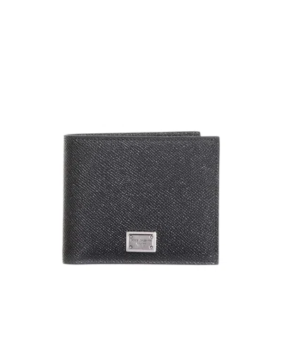 DOLCE & GABBANA DOLCE  GABBANA LOGO PLAQUE BIFOLD WALLET