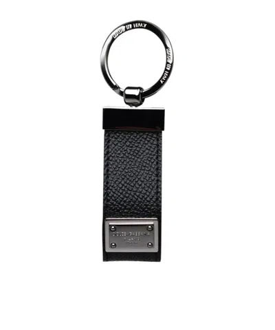 DOLCE & GABBANA DOLCE  GABBANA LOGO PLAQUE KEYRING