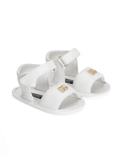 DOLCE & GABBANA LOGO-PLAQUE SANDALS