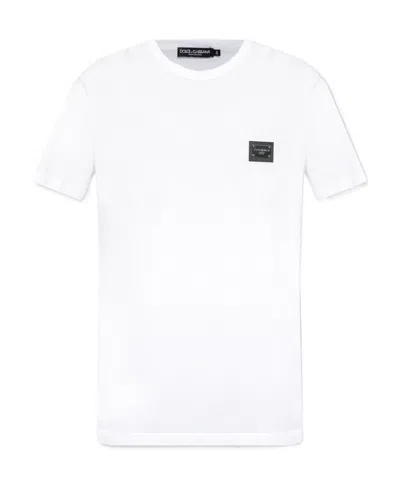 DOLCE & GABBANA DOLCE  GABBANA LOGO PLAQUE SHORT SLEEVED T-SHIRT