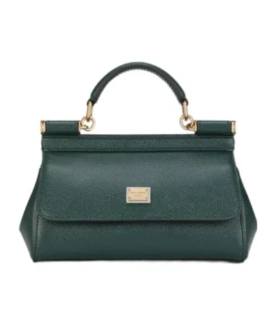 DOLCE & GABBANA DOLCE  GABBANA LOGO PLAQUE SMALL SICILY HANDBAG