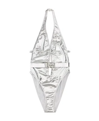 DOLCE & GABBANA DOLCE  GABBANA LOGO PLAQUE ONE-PIECE SWIMSUIT