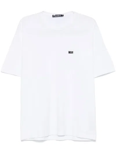 DOLCE & GABBANA LOGO-PLAQUE T-SHIRT