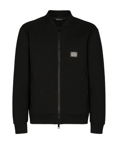 DOLCE & GABBANA DOLCE  GABBANA LOGO-PLAQUE TECHNICAL JACKET