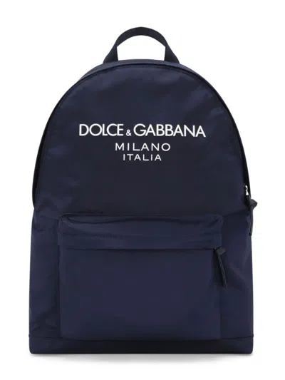 DOLCE & GABBANA LOGO-PRINT BACKPACK