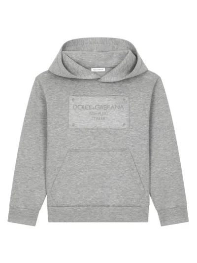 DOLCE & GABBANA LOGO-PRINT HOODIE